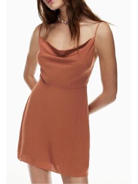 Aritzia Sunday Best Spencer Dress Brown